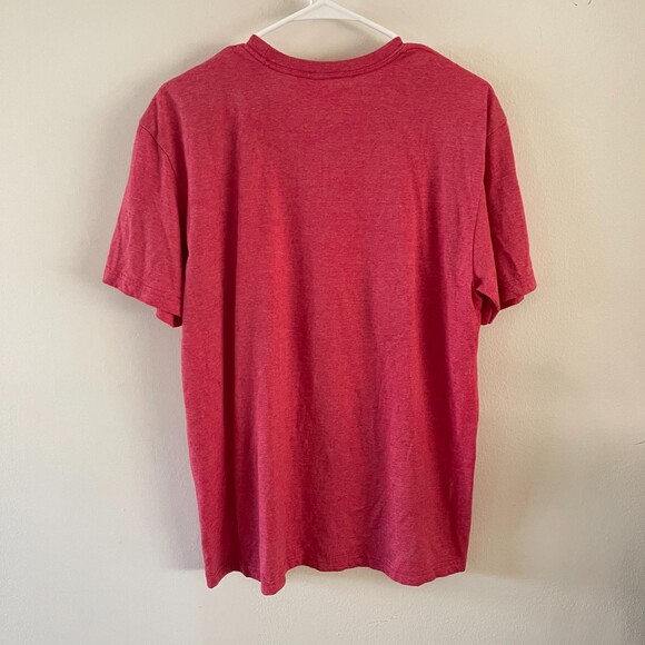 Buck Wear Willie Nelson Graphic T-Shirt Men Large Red Short Sleeve Crewneck - Picture 3 of 7